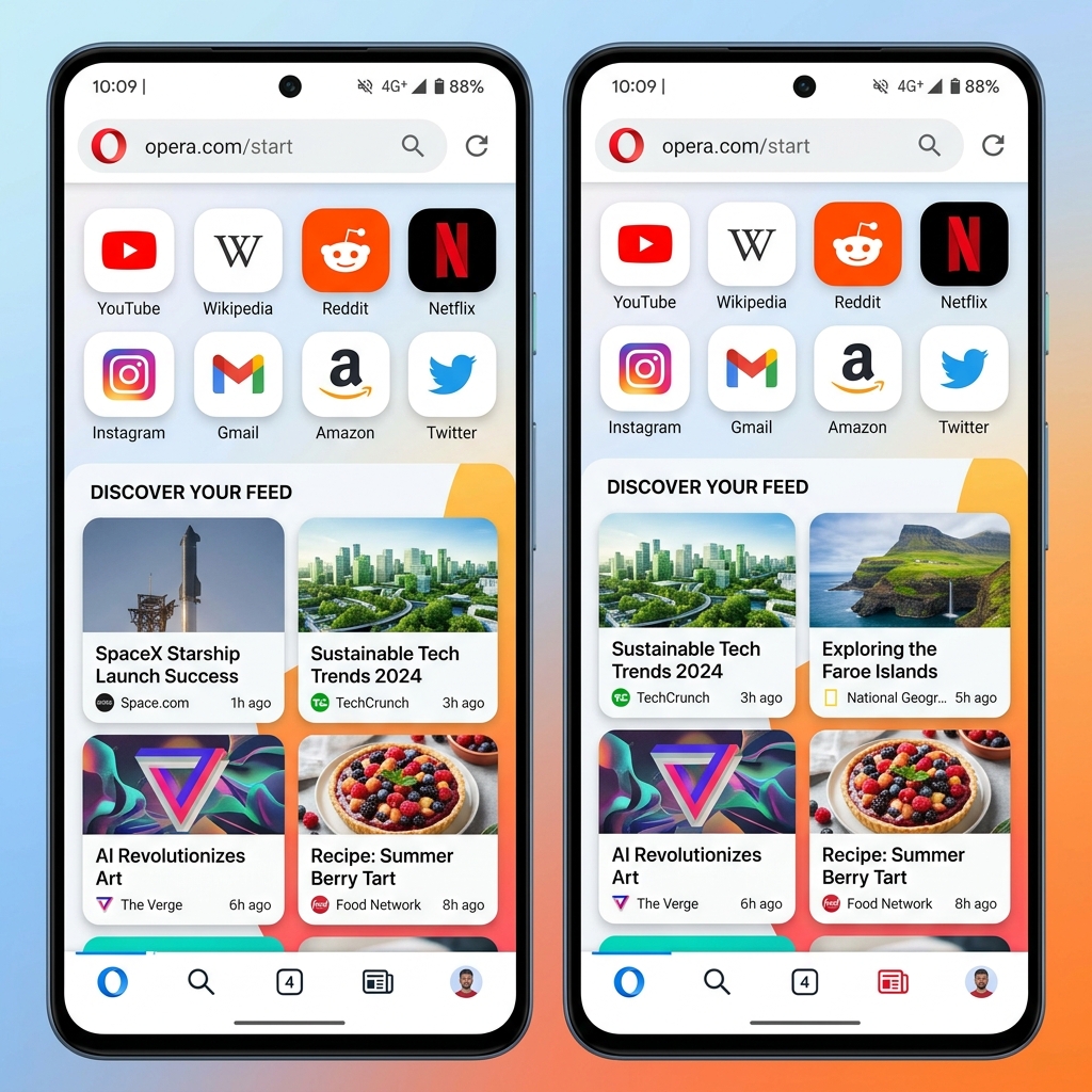 Opera APK Ana Ekran